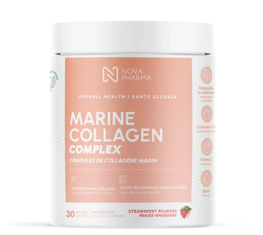 COLLAGÈNE MARIN COMPLEX AVEC ACIDE HYALURONIQUE, VITAMINE C ET BIOTINE - 30 PORTIONS