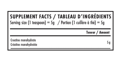 CRÉATINE MONOHYDRATE - 100 PORTIONS